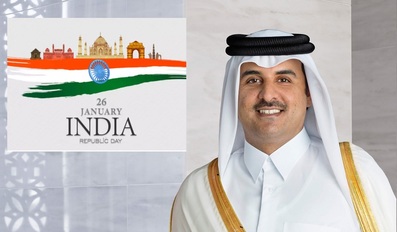 HH The Amir Congratulates Indian President on Republic Day of India